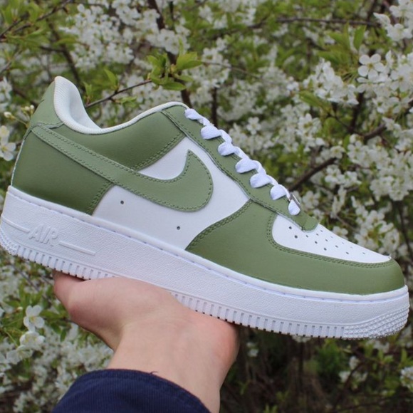Olive Air Force 1 Shoes - Picture 1 of 1